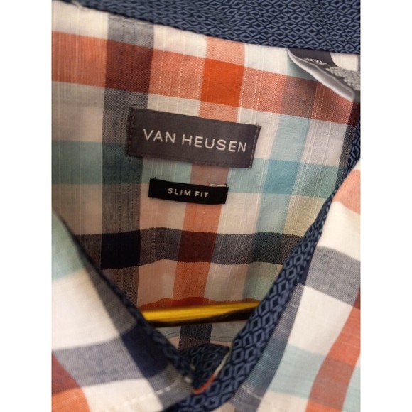 Van Heusen Striped Long Sleeve Slim Fit Button Down Shirt Size XXL 18-18 1/2 - Picture 5 of 16